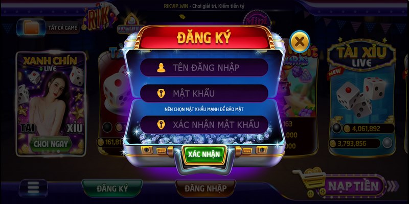dang ky rikvip 2 Mọi người sẽ chọn nút đăng ký Rikvip và bắt đầu quá trình điền thông tin