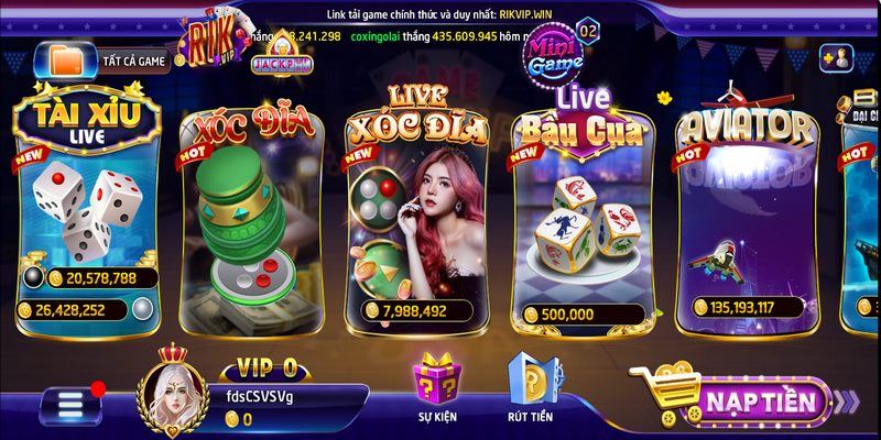 nap tien rikvip 1 Những điều kiện cần có trước khi nạp tiền tại Rikvip