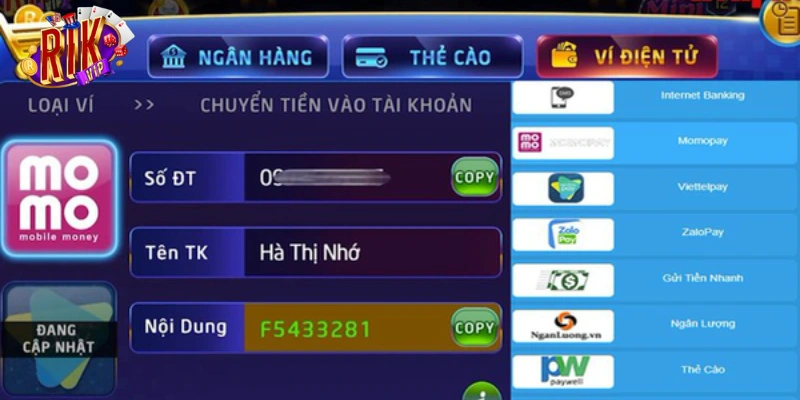 rikvip 10 Các bước rút tiền nhanh chóng chỉ trong vòng 3 phút